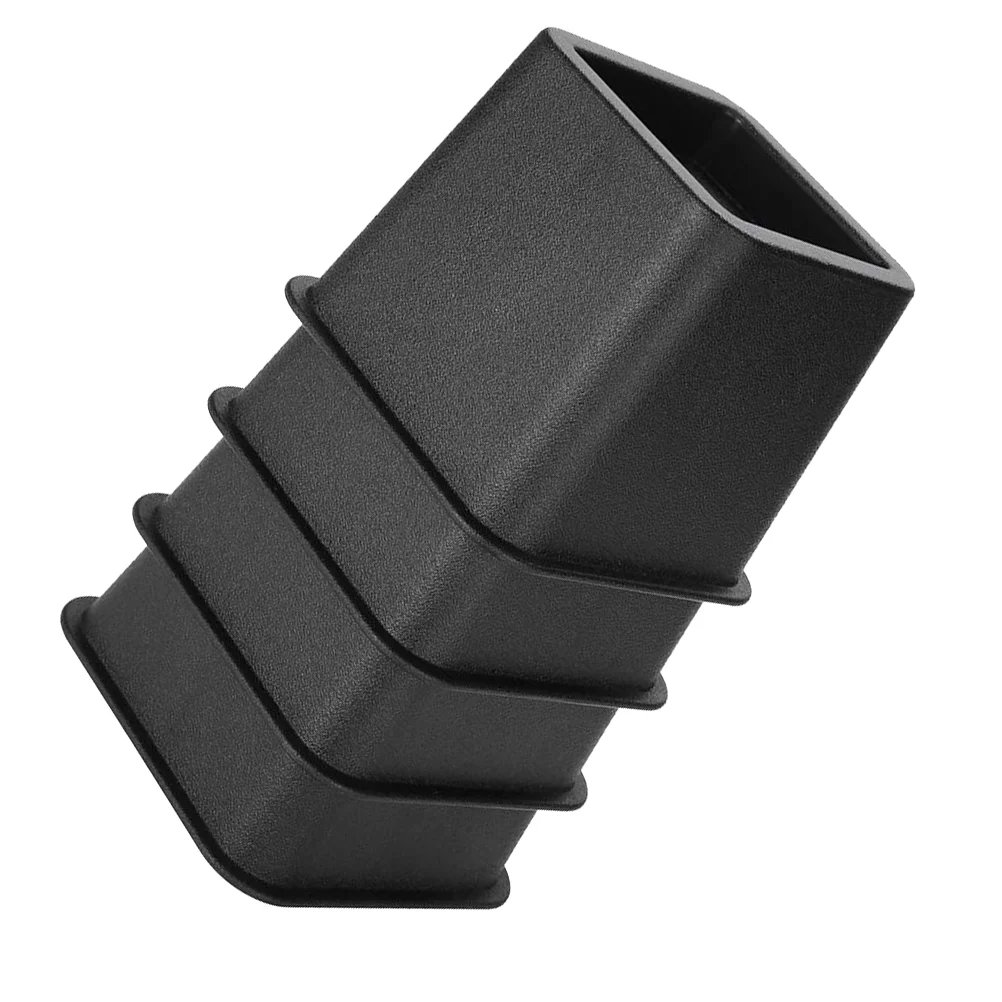 

4 PCS Furniture Leg Pad Black Chair Chairs Table Risers Floor Scratch Protector Bed Heavy Duty