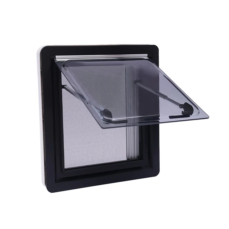 RV Camper Accessories Premium Quality 350x500mm Caravan Small Windows Dual Panel Acrylic Glass Ventilation Windows With Fly Net view 5