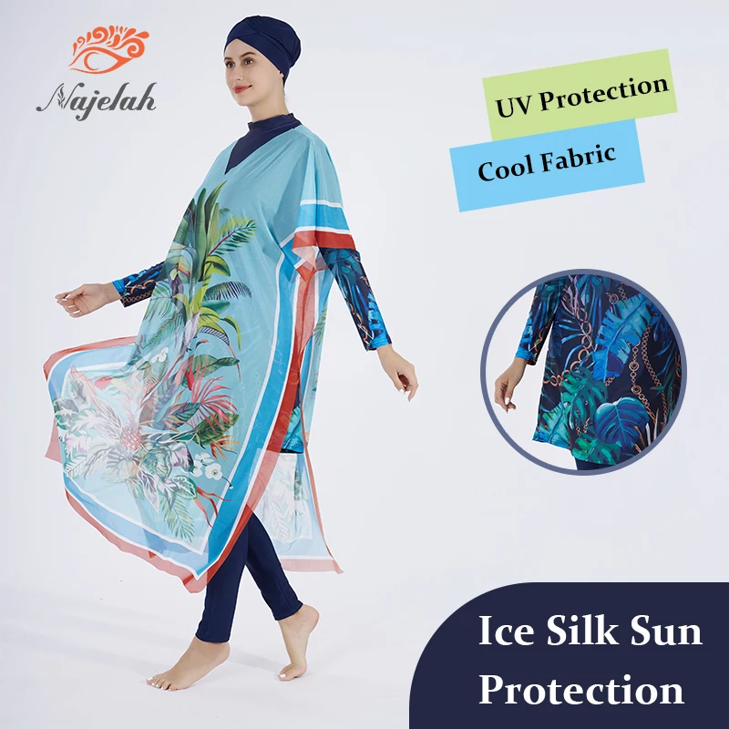 Burkini Muslim Modest Swimwear For Women Abaya Abayas Hijab Cover Ups Long Sleeve Swimsuit Islamic Designer Swimming Suit Swim