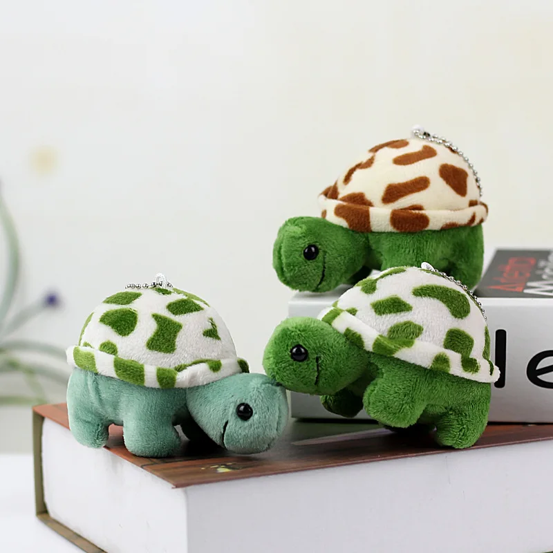 

10cm Cute cartoon mini turtle plush pendant toy kawaii sea turtle keychain high quality soft comfort doll children's gift