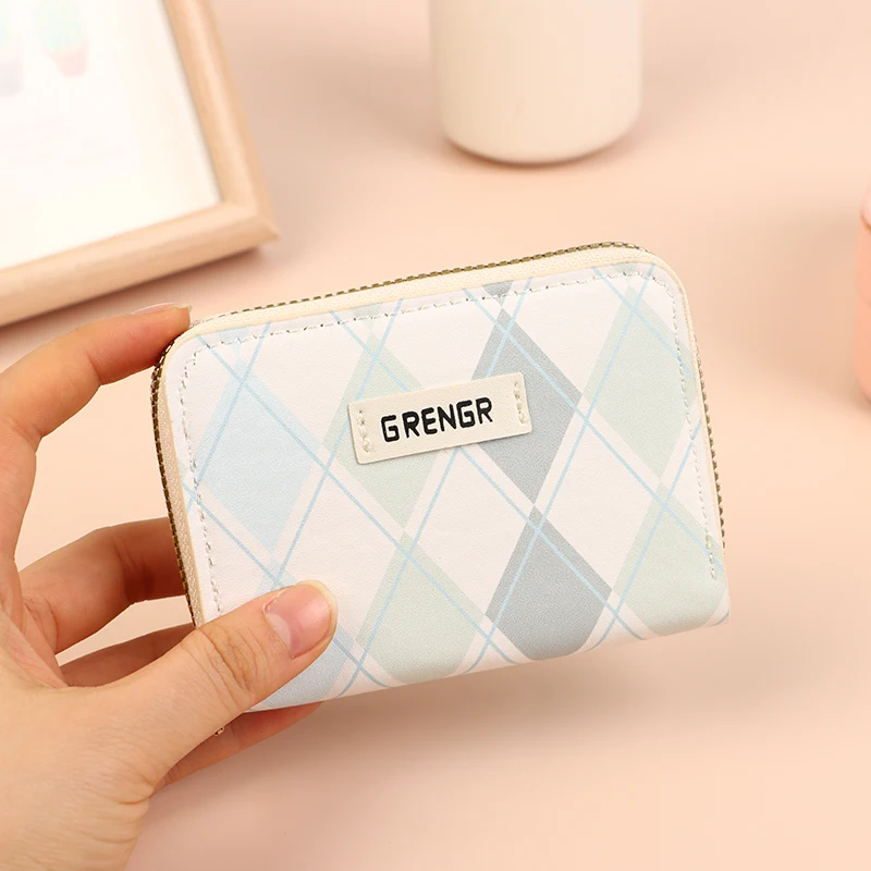 

Cute Women's Short PU Wallet Student Card Holder Cartoon Zipper Key Bag Pocket Purse For Girls