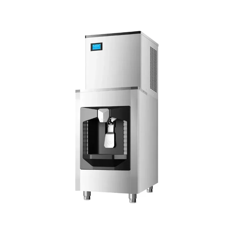 Customize Commercial Air-Cooled Ice Making & Vending Machine with Compressor Motor & Gear-120kg Ice Production Capacity