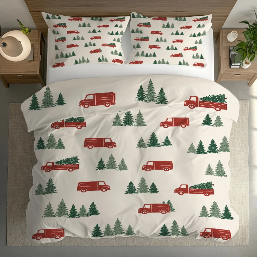 Christmas Duvet Cover Set Christmas Tree Bedding Set Comforter Cover Women Men Home Decoration Best Gifts