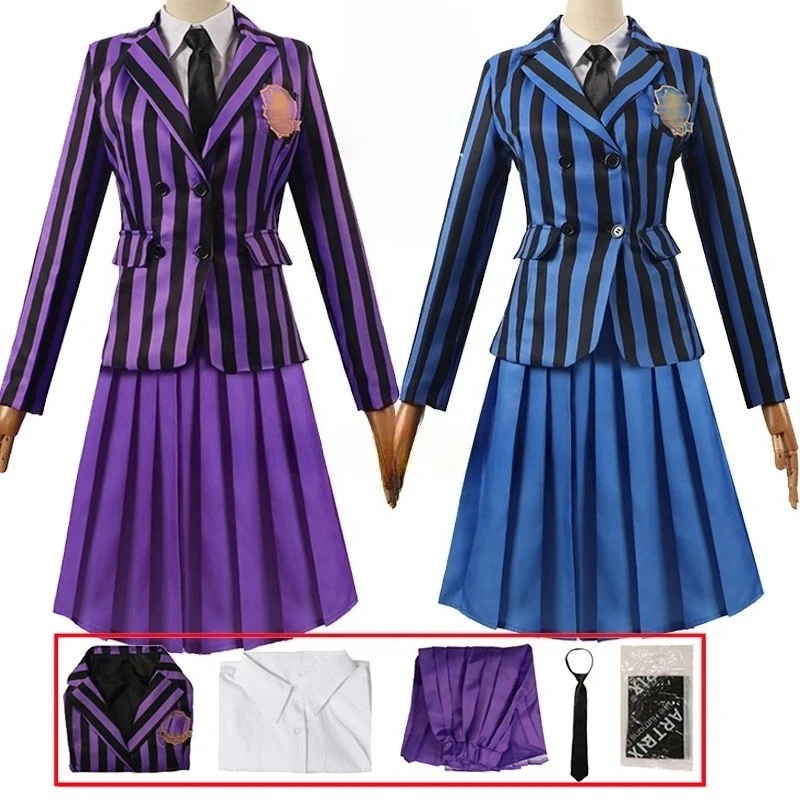 

Хэллоуин аниме косплей школьная форма среда куртка юбка костюм карнавальный наряд для вечеринки костюмы для выступлений подарок для женщин и девочек