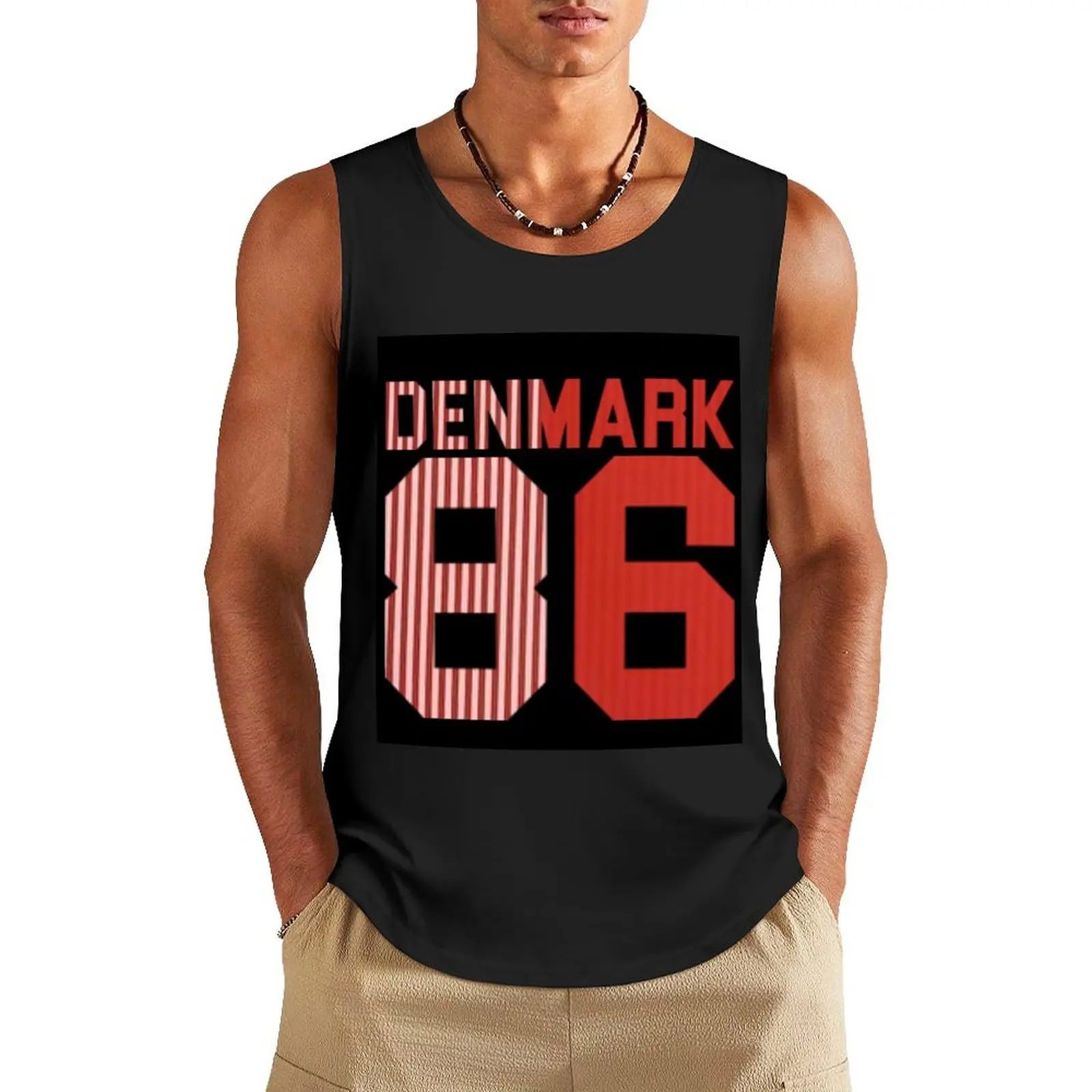 Дания 1986-какая превосходная команда майка, Мужская одежда, жилет для мужчин, футболка для тренажерного зала, Мужская футболка без рукавов для тренажерного зала, Мужская Фитнес