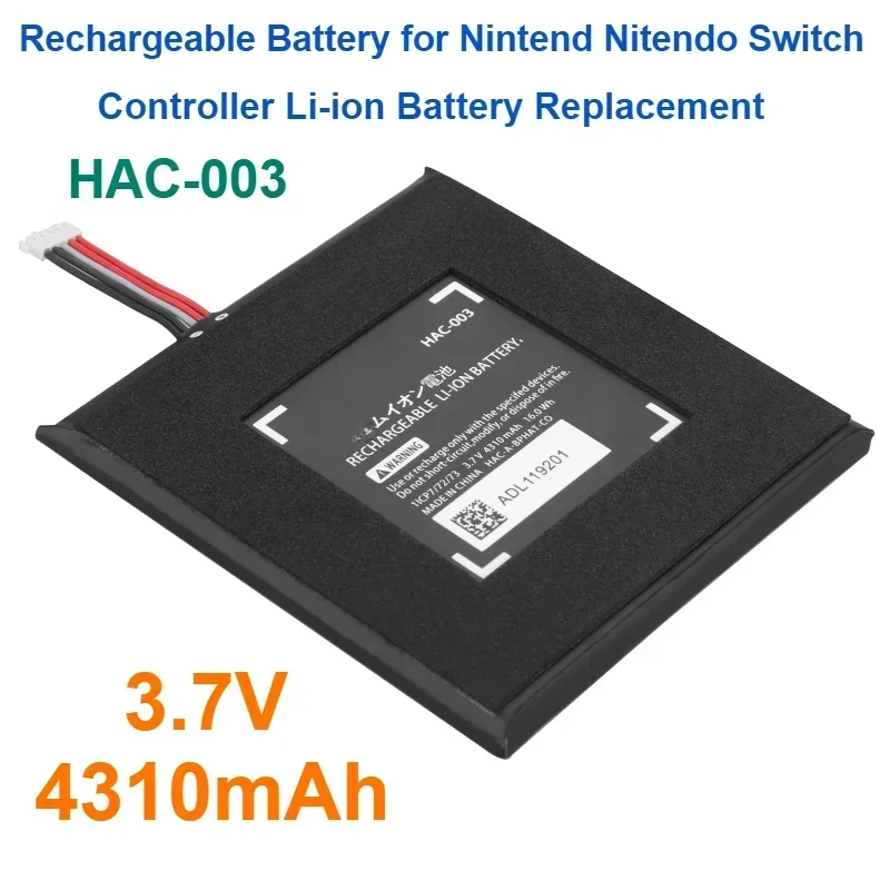 For Nintend Nitendo Switch Console Controller Li-ion Battery Replacement 3.7V 4310mAh HAC-003 Rechargeable Battery Add Sponge