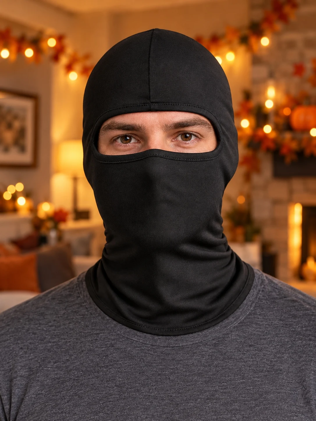Unisex-Vollgesichtsmaske aus Spandex, Halloween-Maske, Kostüm, Charakter, dunkles Cosplay, Maskenball, Party, sozialer Angstzustand, Privatsphäre, Schutz – Detail 10