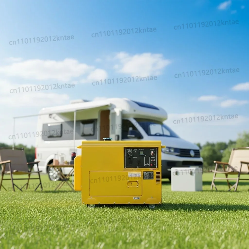 Portable 5kw Silent  Generator Set Auto Start Remote Start ATS Water Cooling System for Home Standby Fuel Efficient