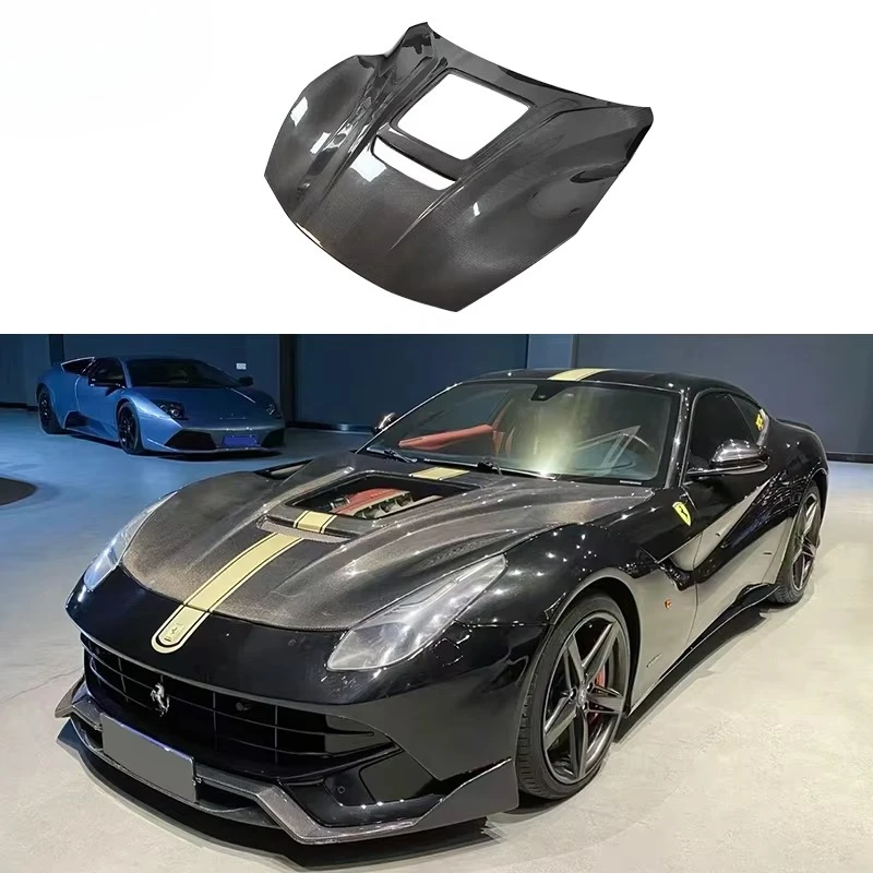 

High Quality Good Fitment Carbon Fiber MP Hood Bonnet For Ferrari F12 Body Kits