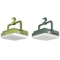 Rechargeable Outdoor Lantern Night Market Outdoor Lamp Portable Hanging Magnet Emergency Light Light Green