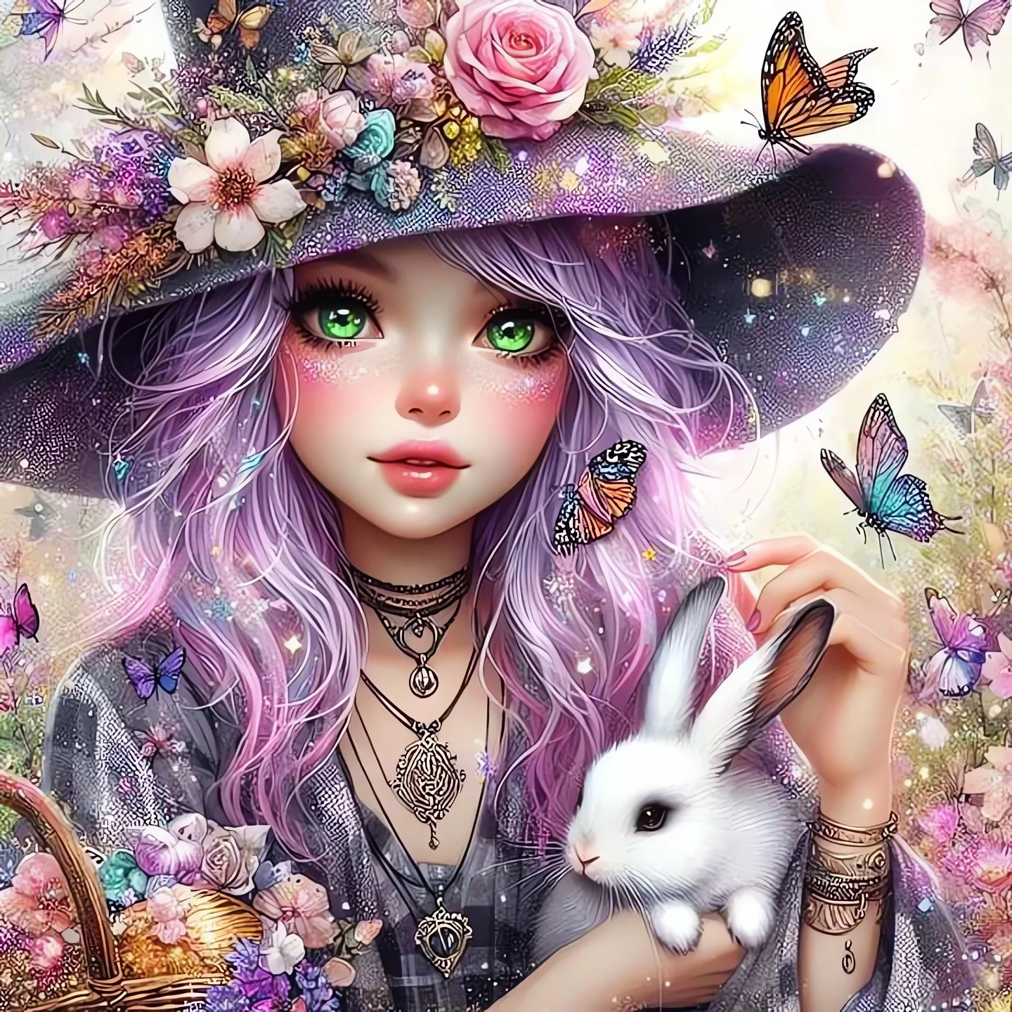 

Пазлы с мультяшной девочкой-кроликом, 500/1024 элемента, сложная семейная игра для игровой комнаты, спальни, домашнего декора, подарок