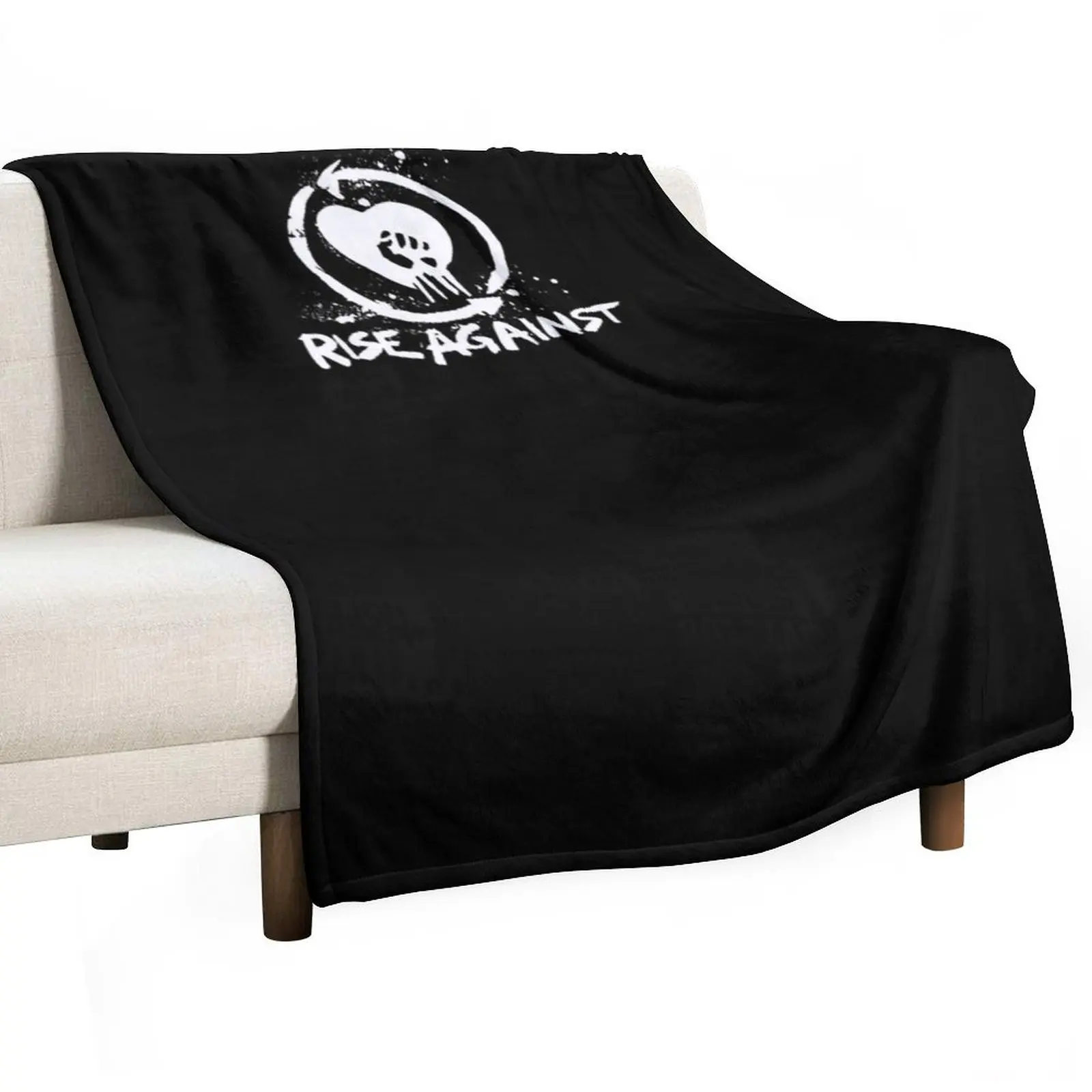 

Rise Against logo Throw Blanket for sofa valentine gift ideas Blankets For Sofas Bed linens Blankets