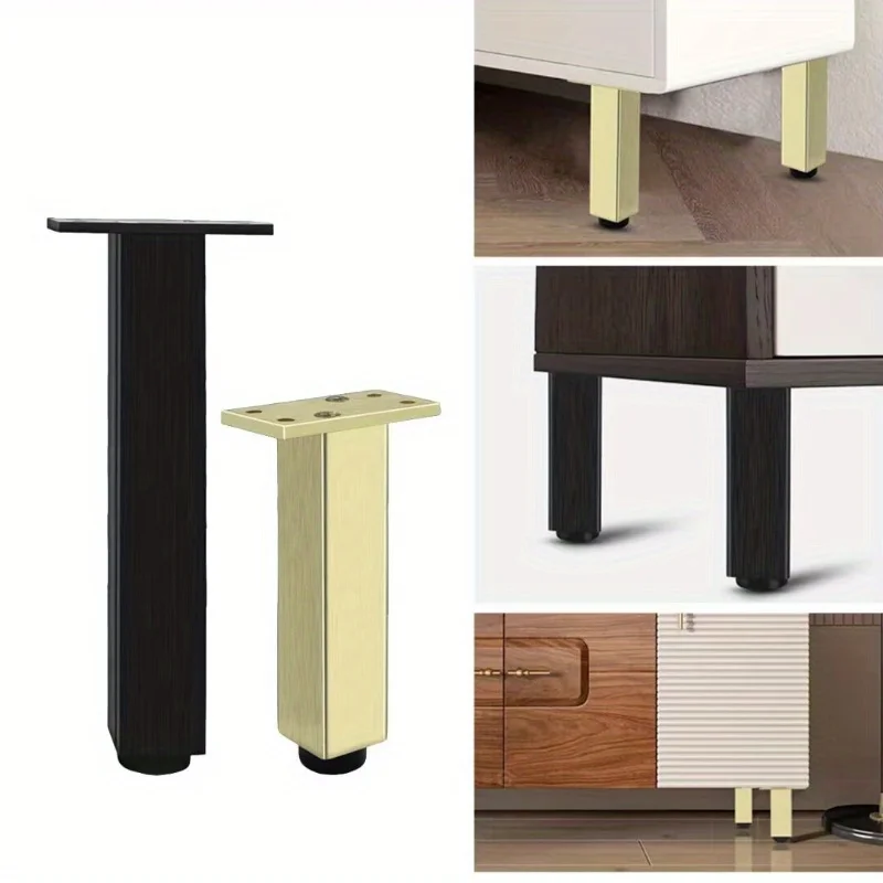 

4 опорные ножки шкафа для ванной комнаты из алюминиевого сплава, регулируемые водонепроницаемые ножки шкафа, ножки шкафа под телевизор, ножки дивана, ножки мебели