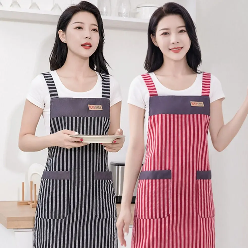 Cleaning Tools Cotton Apron Oilproof Waterproof Kitchen Smock Sleeveless Cooking Work Clothes