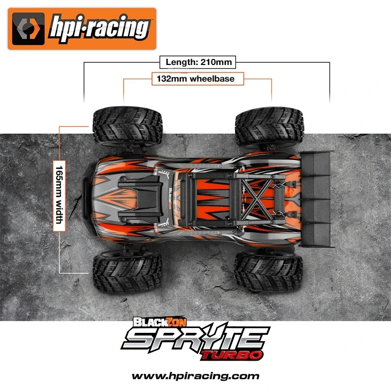 HPI 1:20 Spryte Turbo haute Performance quatre roues motrices sans brosse Monster Truck RC Simulation télécommande modèle de voiture RTR