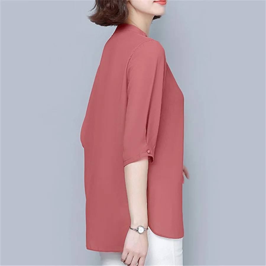 Women's Casual Loose V-Neck Blouse - usage example