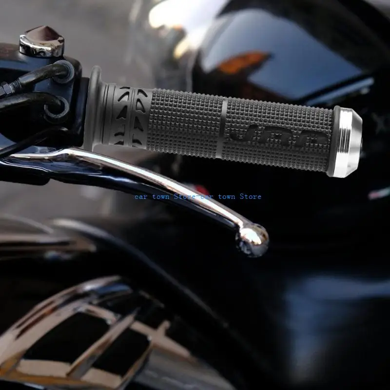 

RXJE Ergonomically Designed Comfortable Aluminum Motorcycle Hand Grips Lightweight for Long Term Use Improved Stability 2pcs