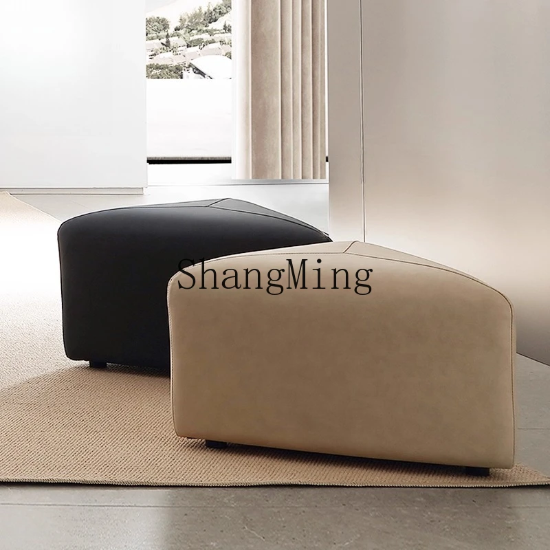 FG good-looking  modern simple triangle stool balcony technology cloth stool living room fabric shoe changing stool