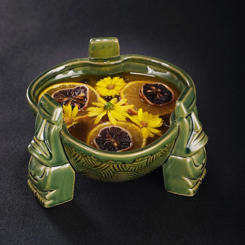 

Bar simple for mixing summer cocktail Punch bowl fruit ceramic large cocktail cup Punch bowl