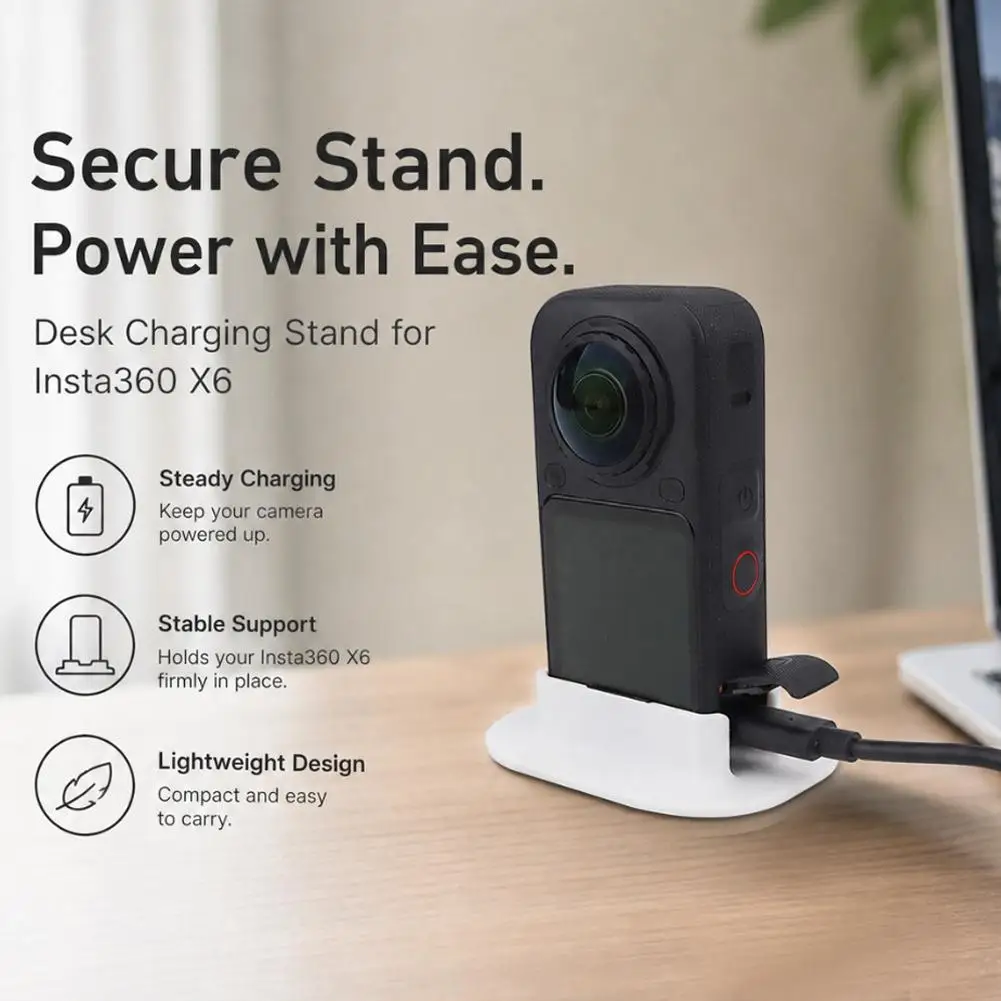 For Insta360 X6 Enlarged Support Base Desktop Car Mount Holder Stand Stable Action Camera Accessories