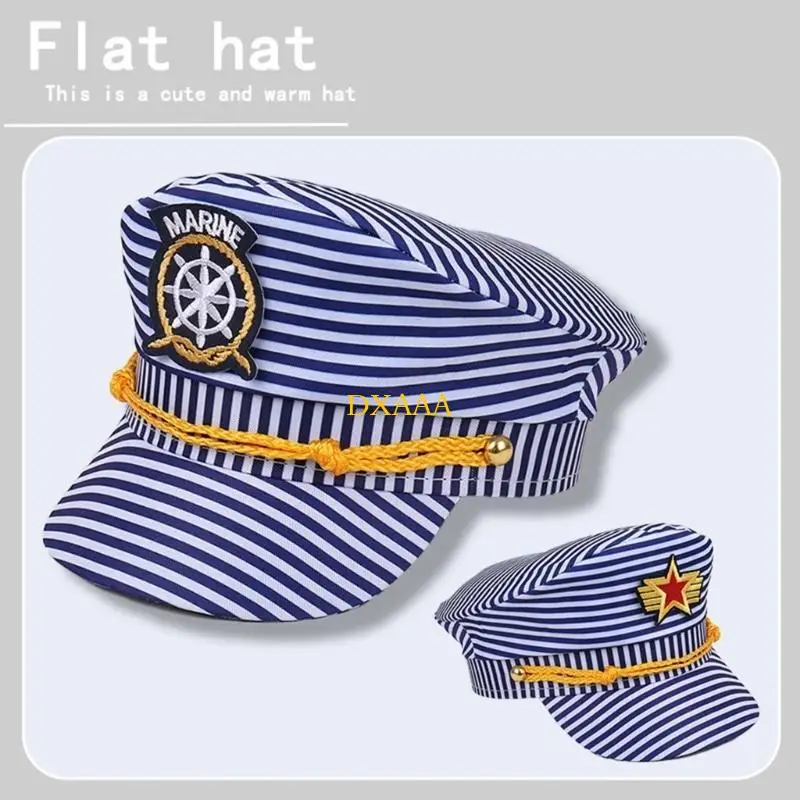 DXAA Adjustable Stripe Duck Tongue Hat Comfortable Wear Sunshade Caps Gift for Traveler and Fashion Lover
