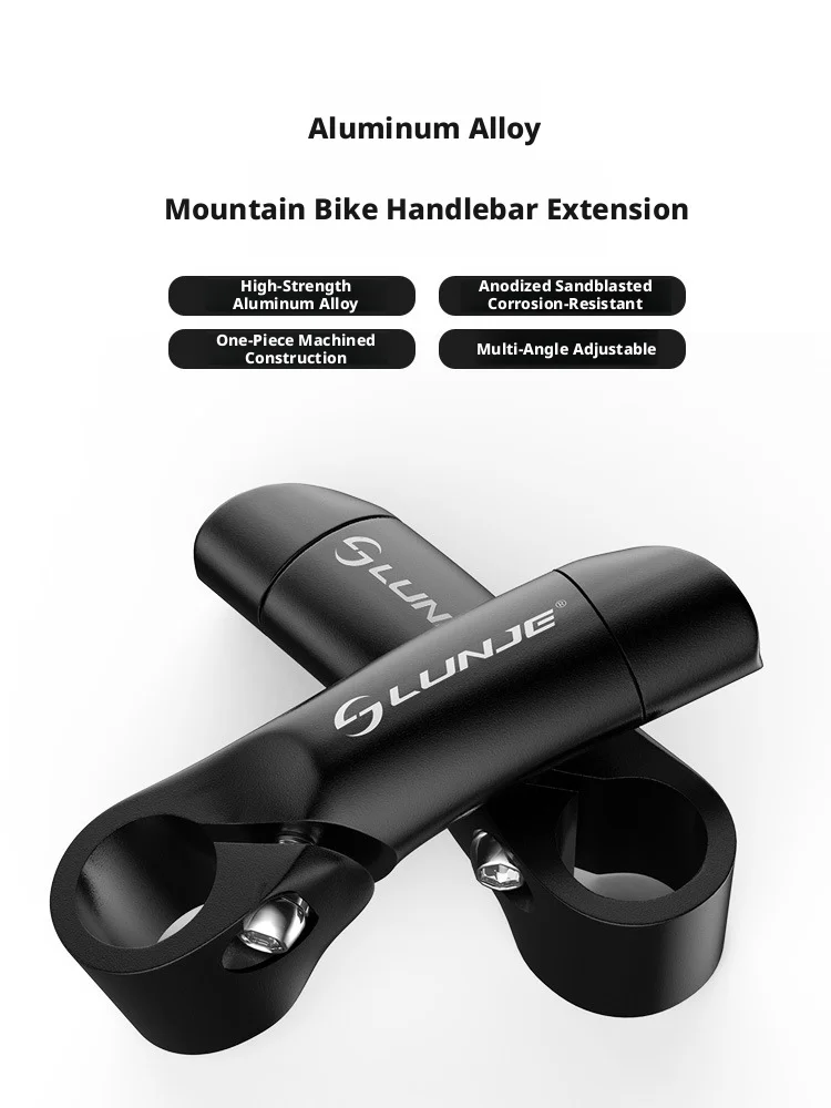 

LUNJE Mountain Bike Bar Ends, Aluminum Alloy Forged Bullhorn Handlebars, Road Bike Rest Grips, Bicycle Accessories
