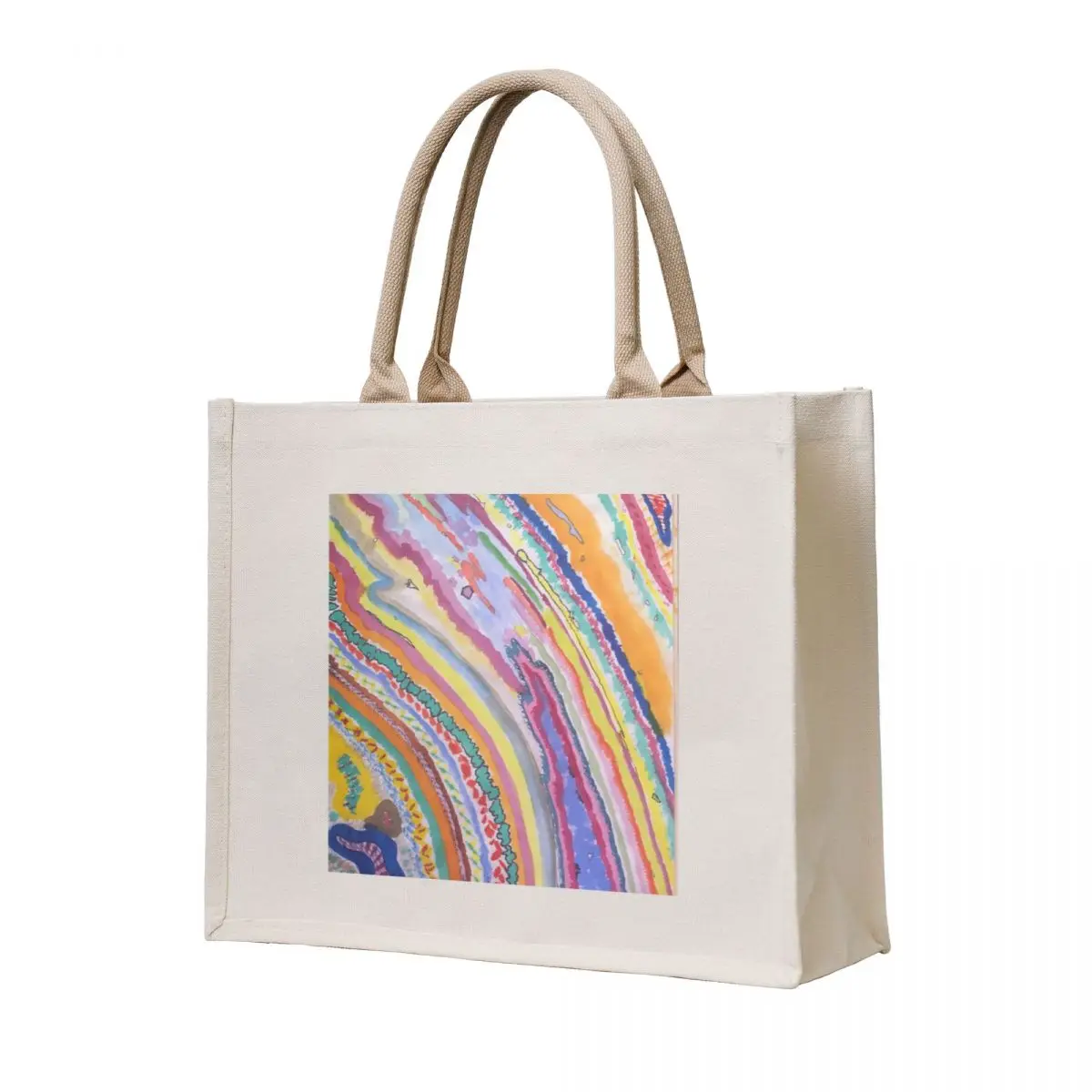 

Watercolor and marker painting Tote Bag Eco bag canvas tote Women's tote bag