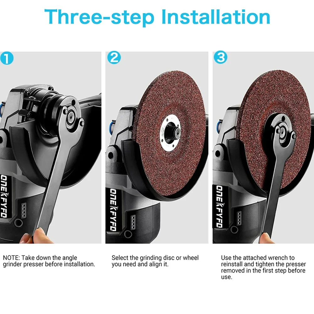 Imagem -05 - Cordless Impact Angle Grinder para Makita sem Escova Polimento Elétrico Retificadora Ferramentas Elétricas Faça Você Mesmo sem Bateria 18v 125 mm