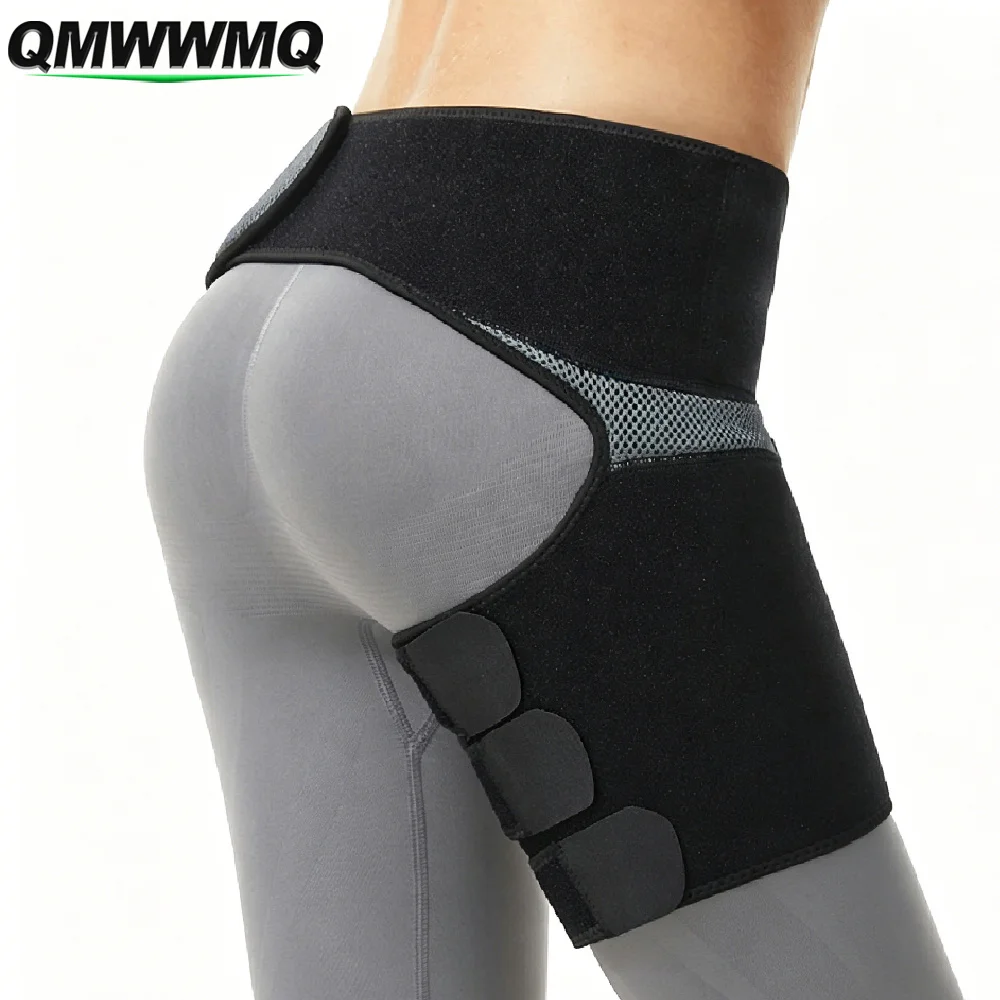 1PCS Hip Brace Groin Support Compression Wrap,Sciatica Pain Relief Support, Thigh Compression Sleeve for Sports Injury Recovery