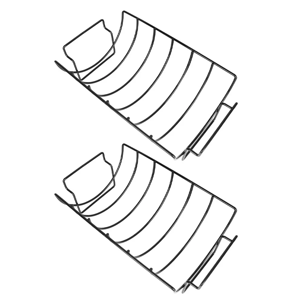 

2Pcs Iron Barbecue Rib Stand Bbq Grill Large Capacity Outdoor Portable Rack for Camping Party Portable Bbq Grill