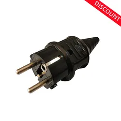 1 Pcs EU European AC Power Connector Plug with Socket Power Cord Convertor 2.5A Electric Rewireable Plug Male Female Adapter
