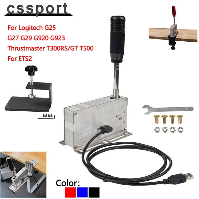 USB do komputera gry wyścigowe sekwencyjna dźwignia zmiany biegów H SIM dla Logitech G25 G27 G29 G920 G923 Thrustmaster T300RS/GT T500 dla ETS2