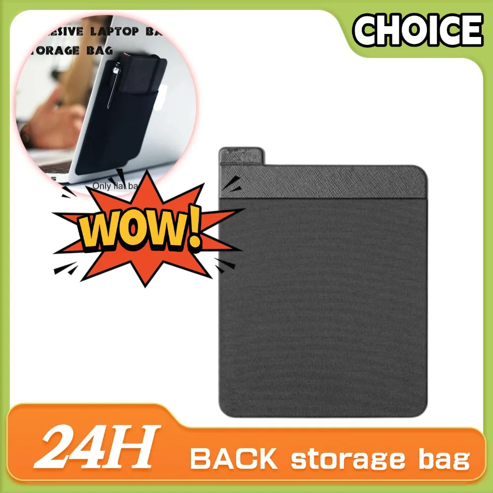 NEW Self Adhesive Laptop Rear Storage Bag for Mouse Digital Hard Drive Pen Pocket Pouch Laptop Accessories