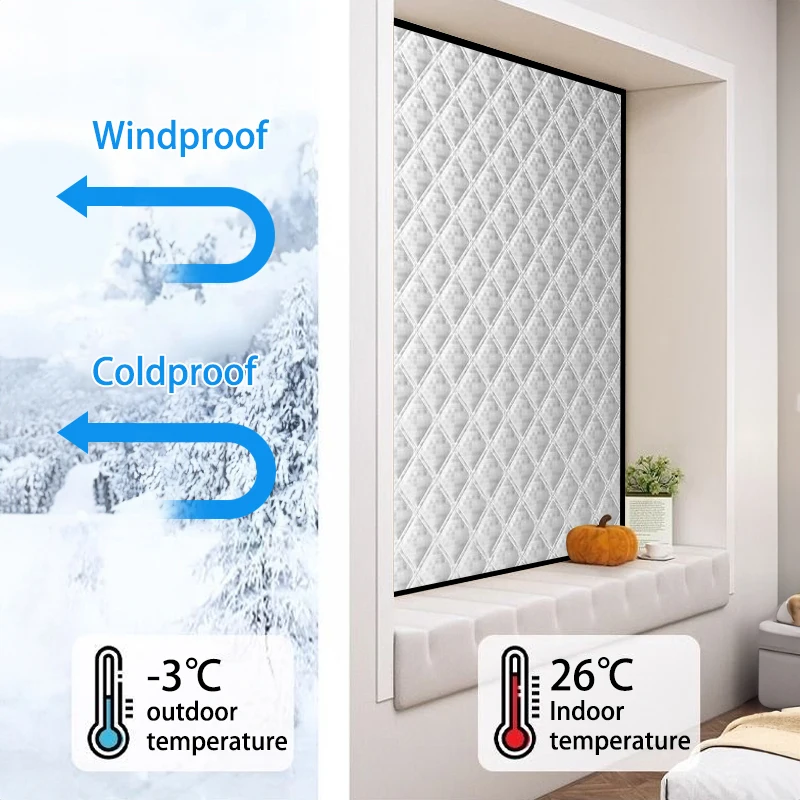 Winter Thick Blackout Curtains – Insulated Room-Darkening, Noise-Reducing & Energy-Saving Panels for Bedroom and Living Room