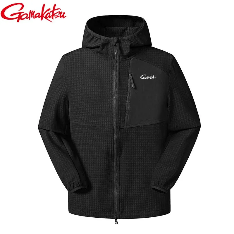 Gamakatsu Fishing New Hooded Jacket Spring and Autumn 2026 Breathable Windproof and Scratch Resistant Outdoor Sports Jacket