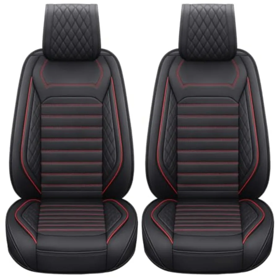 

Front Seat Covers Universal Fit for Nissan Rogue Murano Maxima Pathfinder Kia Soul Forte Sorento Optima Honda Mazda Volvo Lea