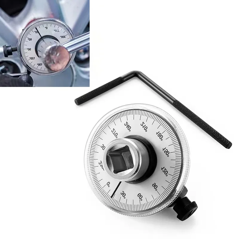 

Torque Wrench Torquemeter Dial Hand Tool Auto Service Equipment Garage Calibrated In Degrees Automotive Car Repairing Tools
