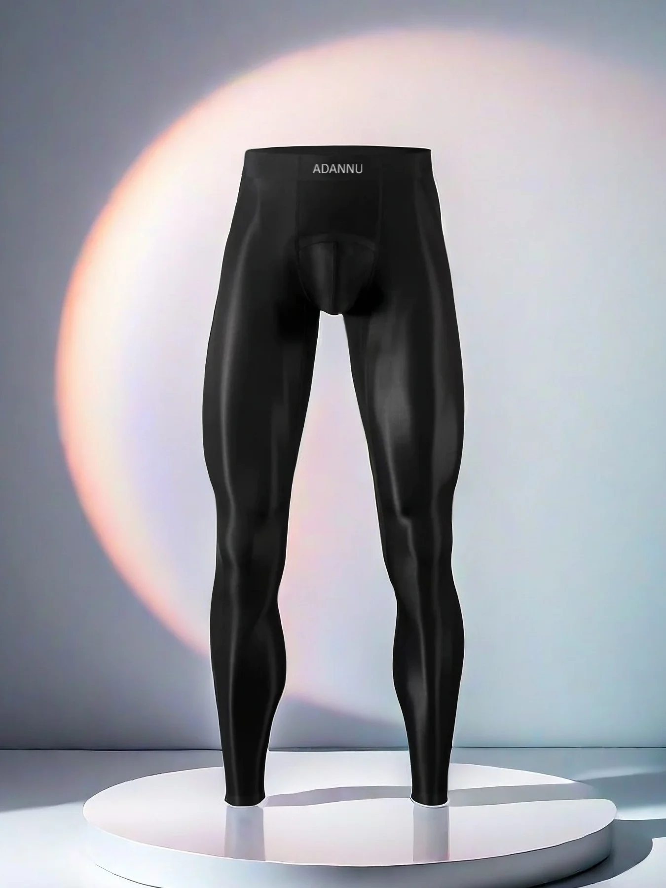 Men's Transparent Compression Pants Stretchy Workout Sports Tights Trousers Basketball Quick-drying Training Leggings Warm