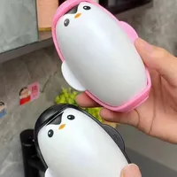 Hair Removal Washable Clothes Hair Sticky Roller Home Clean Tools Eliminator Brush Pet Hair Remover Hairs Sticky Penguin