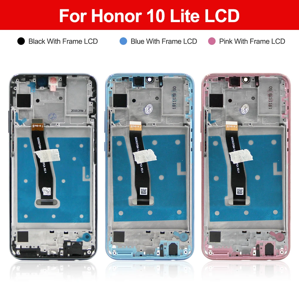 6.21\'\' Display Screen for Honor 20 lite HRY-LX1T Lcd Display Touch Screen Digitizer Assembly With Frame for Honor 10i