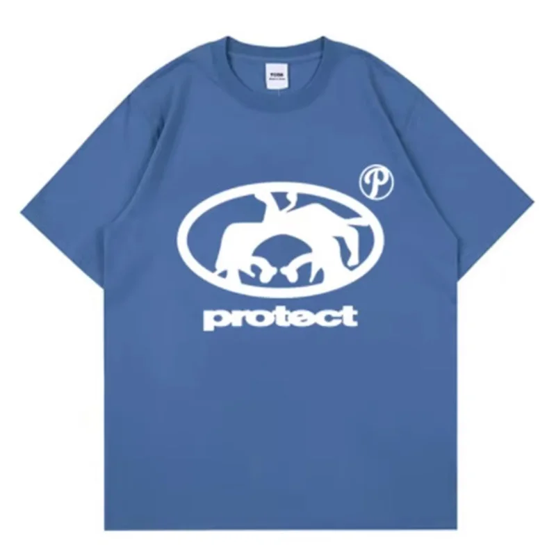 Hot Men T-Shirt Oversized Cotton Tops Graphic Summer Harajuku Short Sleeve Tee Vintage Korean Fashion Y2k Streetwear Clothing