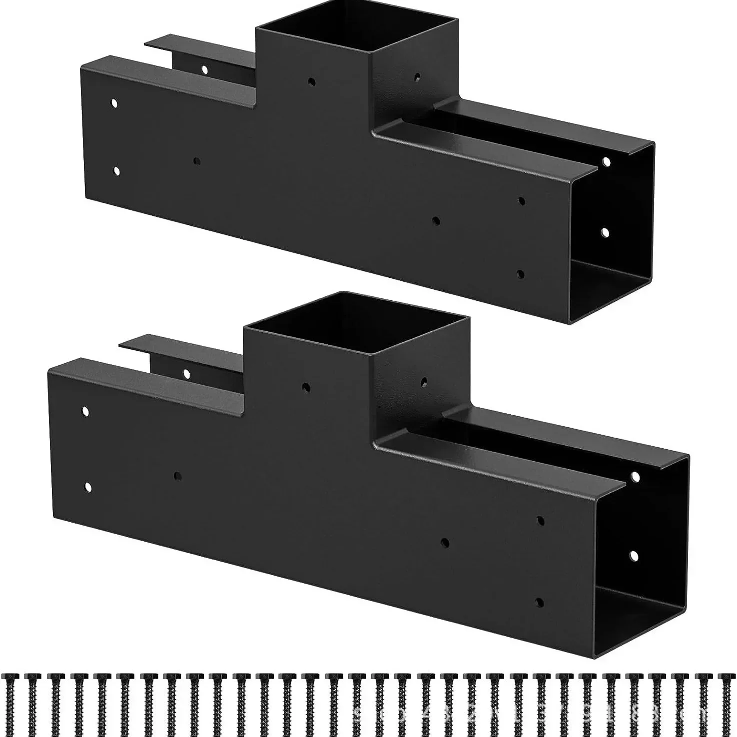 Corner Code Kit 3 Way Right Angle Thru Bracket Elevated Wood Bracket Tee Kit 4x4 Wood Hardware Cross Border