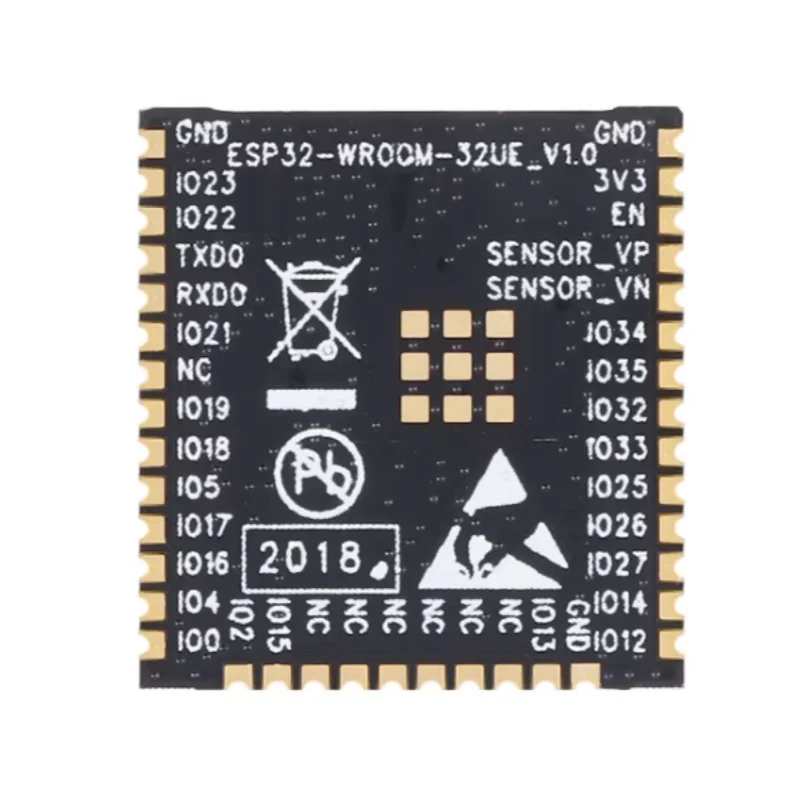 2pcs ESP32-WROOM-32UE-H4 Wi-Fi Bluetooth dual-mode 4MB flash 32-bit dual-core MCU module