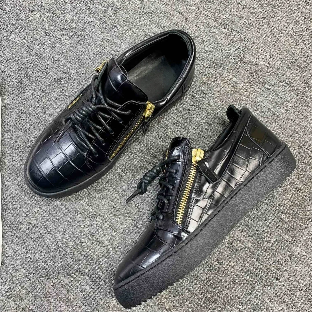 

New Fashion Casual Sneakers for Men Brand Designer Women Tennis shoes Luxury Real Leather GZ Loafers Sports shoes 35-48 G0335