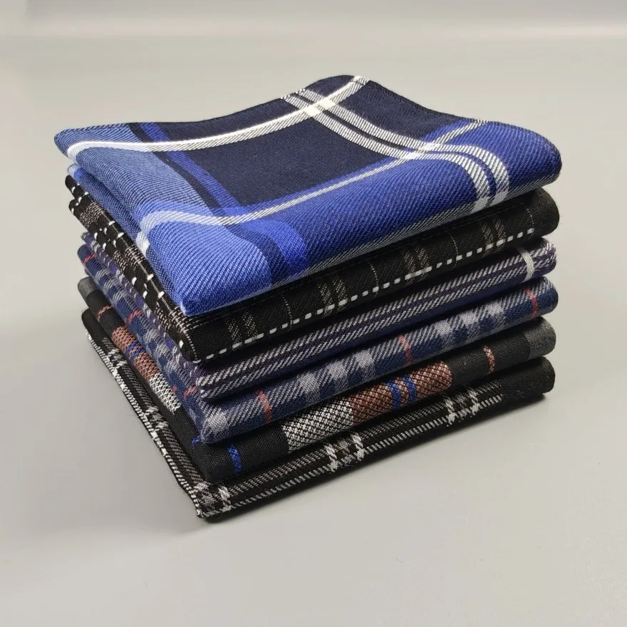 6Pcs New Combed Cotton Handkerchief Soft Water-absorbing and Durable Multi-color Optional Hand Towel Easy To Dry Outdoors 40cm