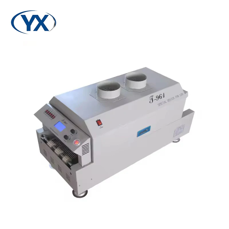 PCB Reflow Oven SMT Assembly Line T961 Desktop SMD Infrared and Hot Air Conveyor Wave Soldering Chip Mounter