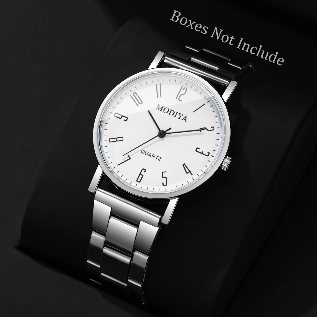 Fashion Men Business Watches Simple Arabic Dial Analog Quartz Wristwatch Reloj Hombre（Without Box） image 2