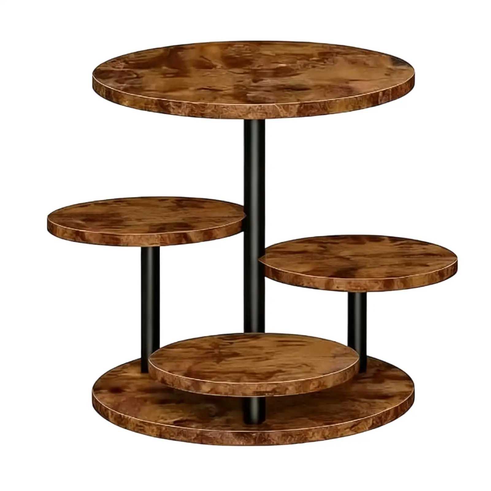 Tiered Cupcake Stand 4 Tier Table Display Tray 360 Degree Rotatable Cupcake Holder Stand For Wedding Birthday Party Brunch