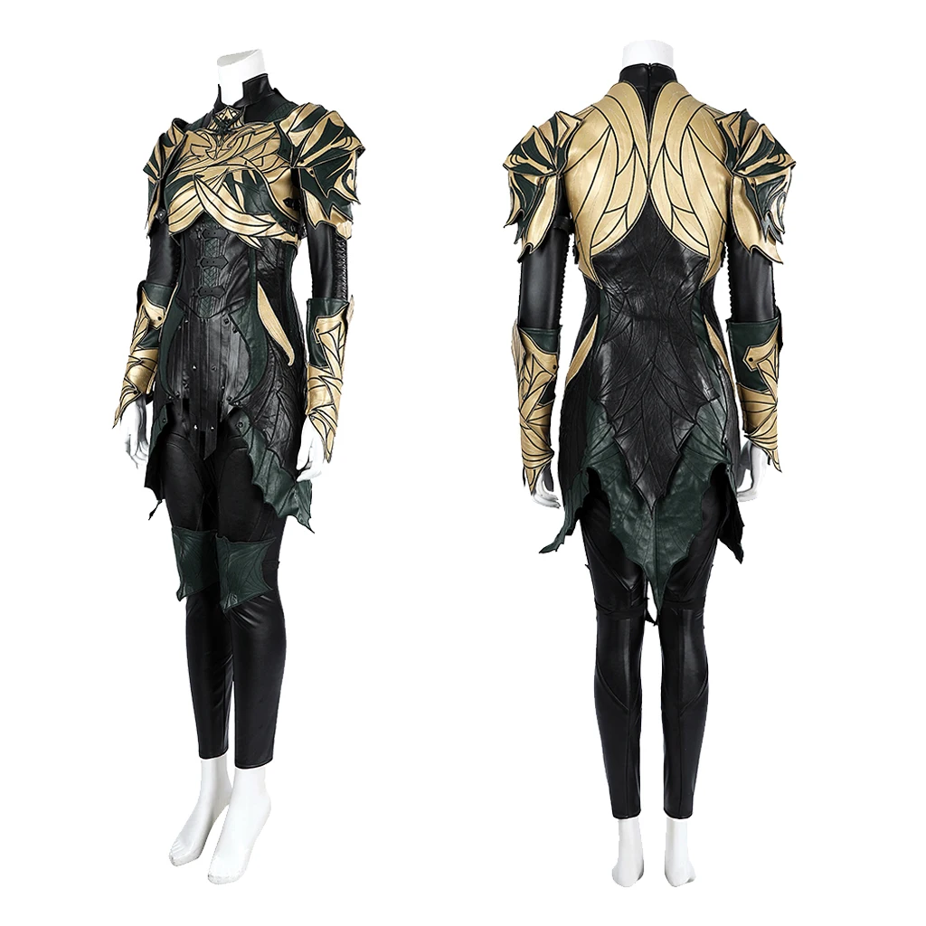 Game Gate 3 Minthara Cosplay Costume Fancy Black Fighting Suit Women Minthara Leather Suit With Accessories Full Set