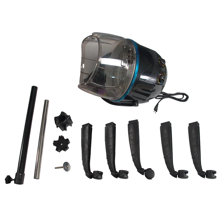 Coofull Professional Standing Hair Dryers Machine Salon Equipment Ionic Industrial Hair Dryer Sit Under Hood Black Hair Dryer